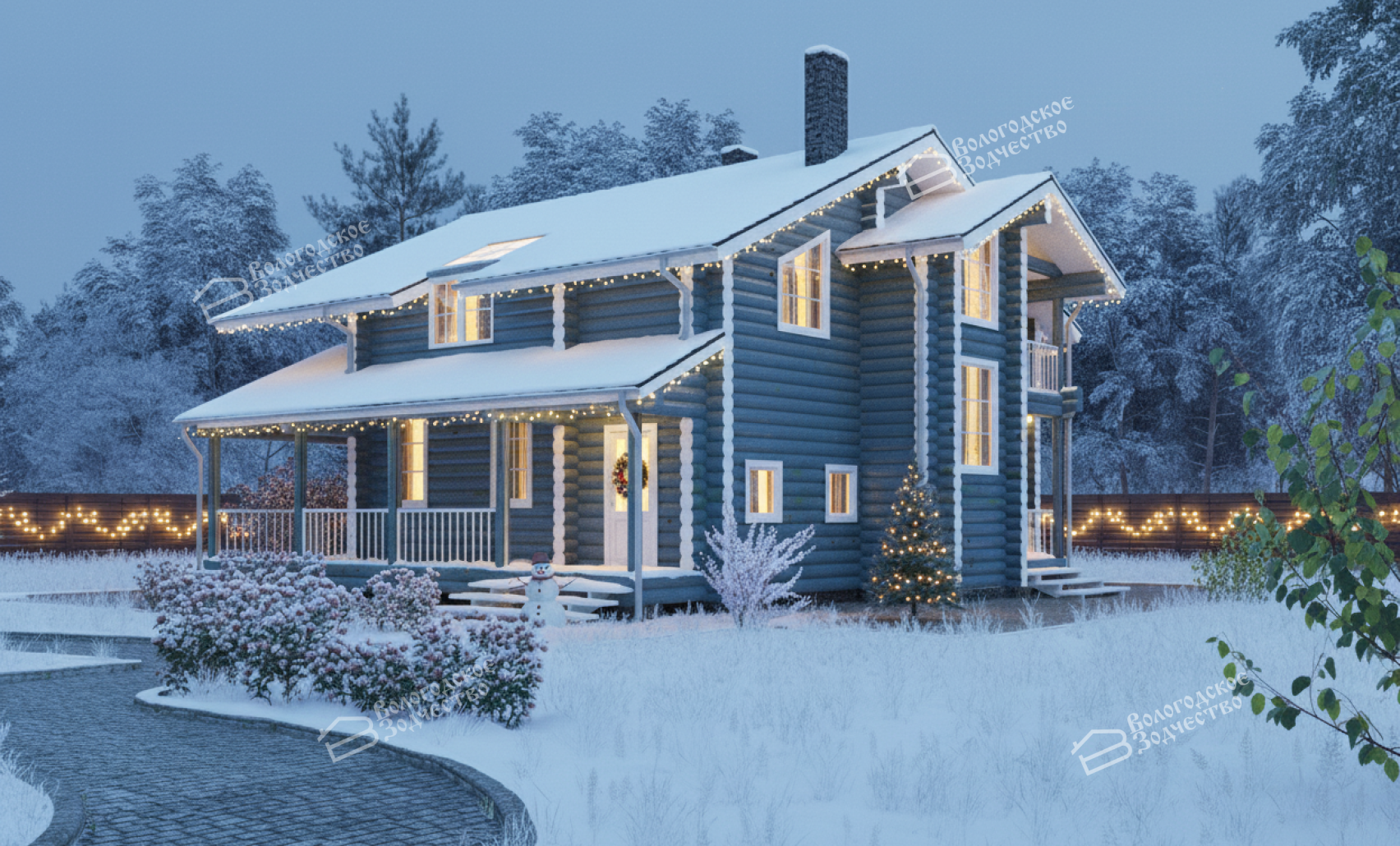 Дом из бревна VZ-102 