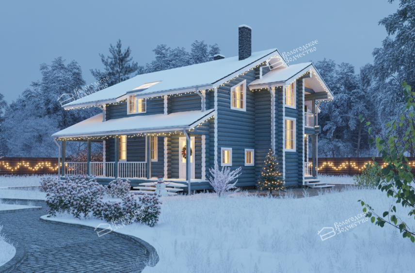 Дом из бревна VZ-102 