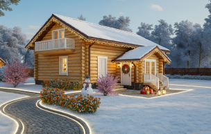 Дом из бревна VZ-107 