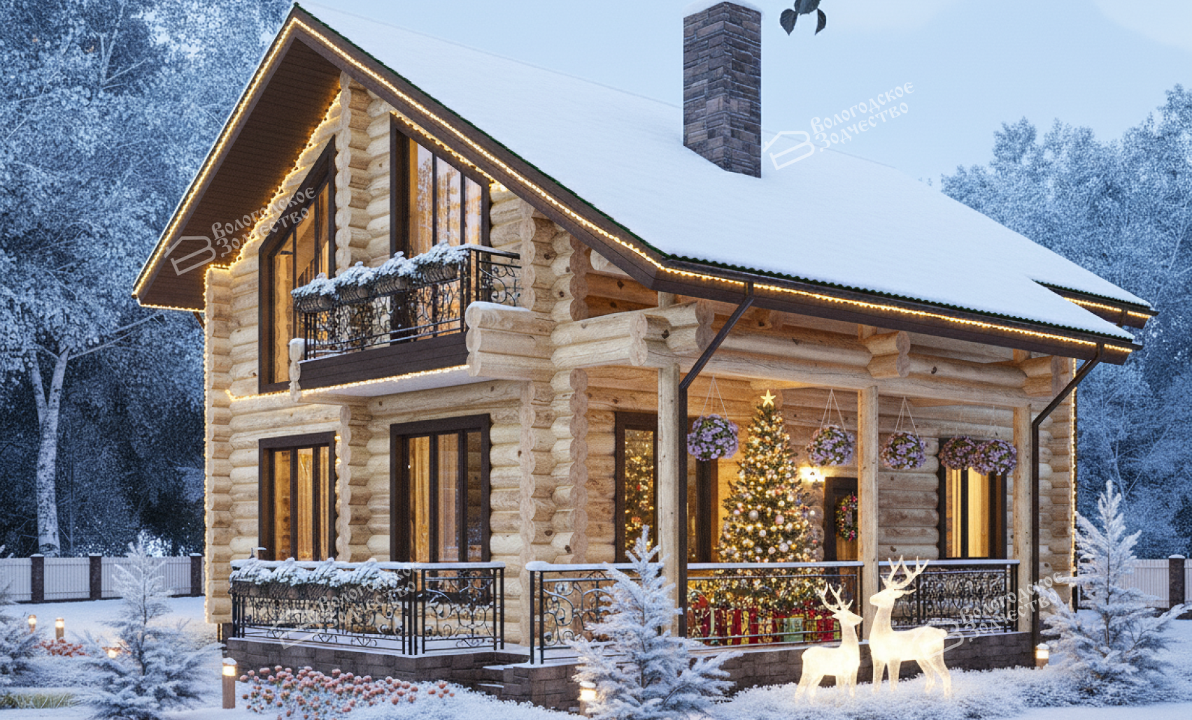 Дом из бревна VZ-110