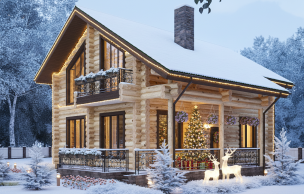 Дом из бревна VZ-110
