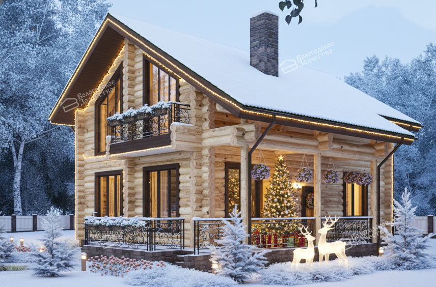 Дом из бревна VZ-110