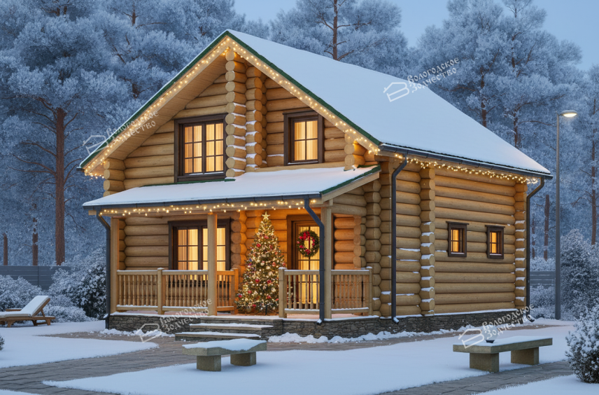 Дом из бревна  VZ-113