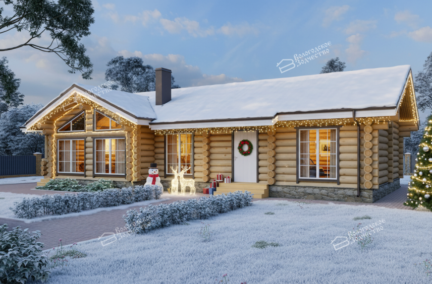 Дом из бревна VZ-114