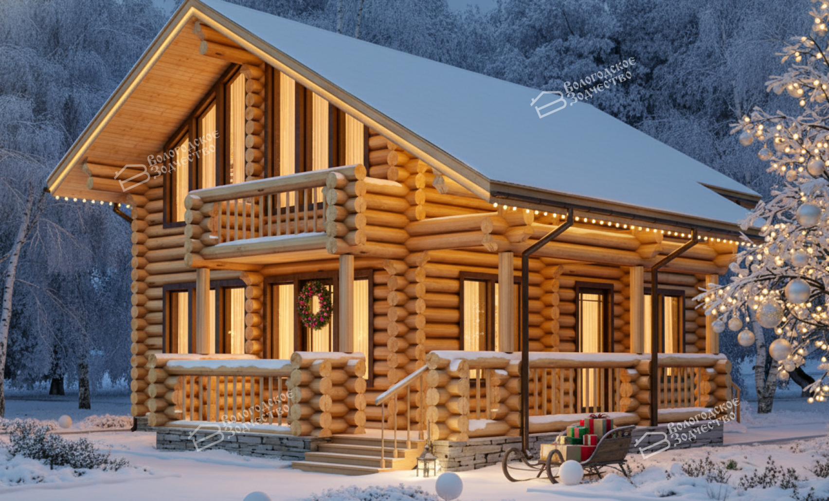 Дом из бревна VZ-119