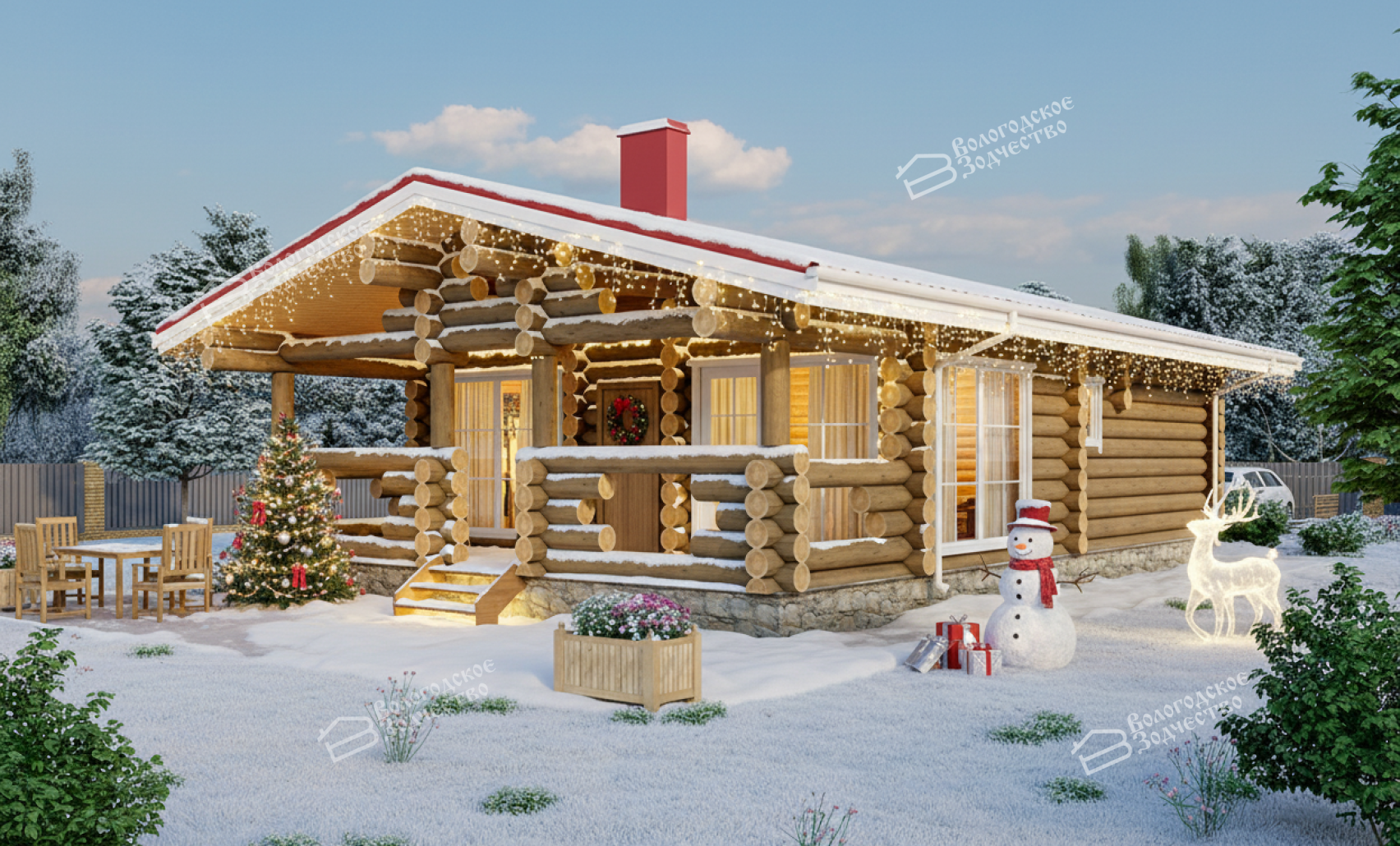 Дом из бревна VZ-120