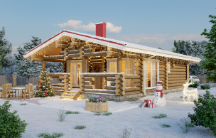 Дом из бревна VZ-120