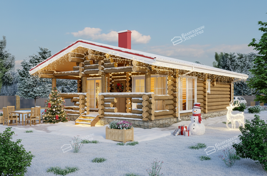 Дом из бревна VZ-120