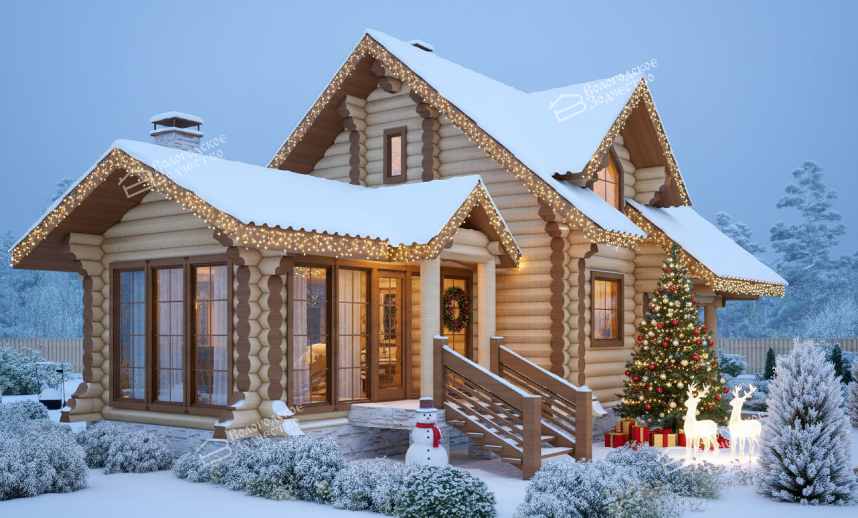 Дом из бревна VZ-122 