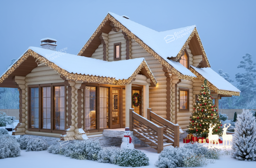 Дом из бревна VZ-122 