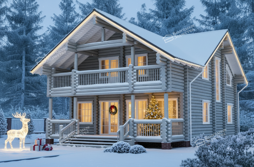 Дом из бревна VZ-123