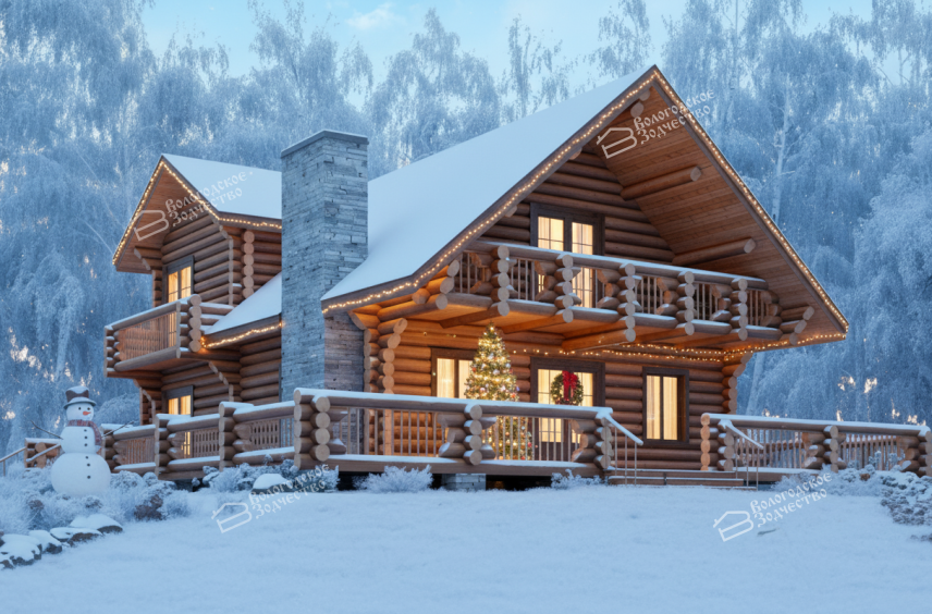 Дом из бревна VZ-126