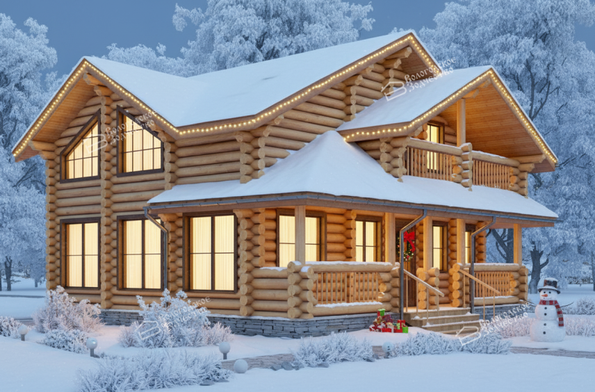 Дом из бревна VZ-127