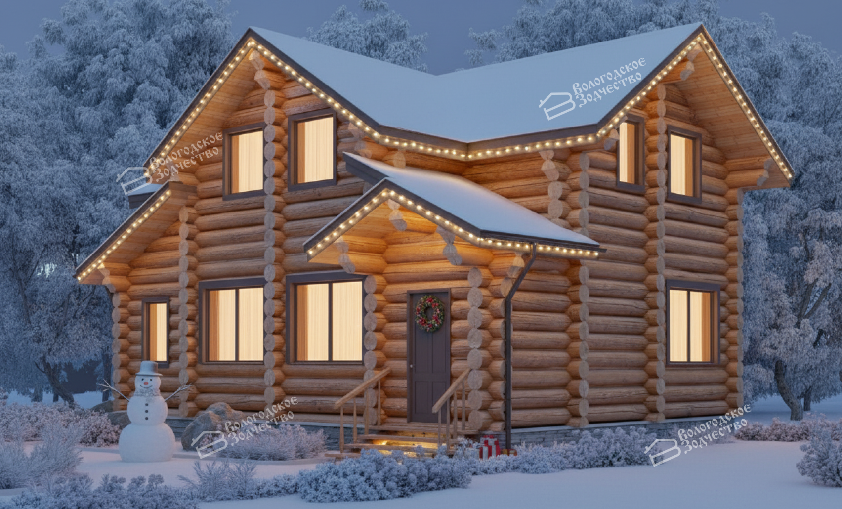 Дом из бревна VZ-128