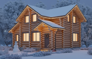 Дом из бревна VZ-128