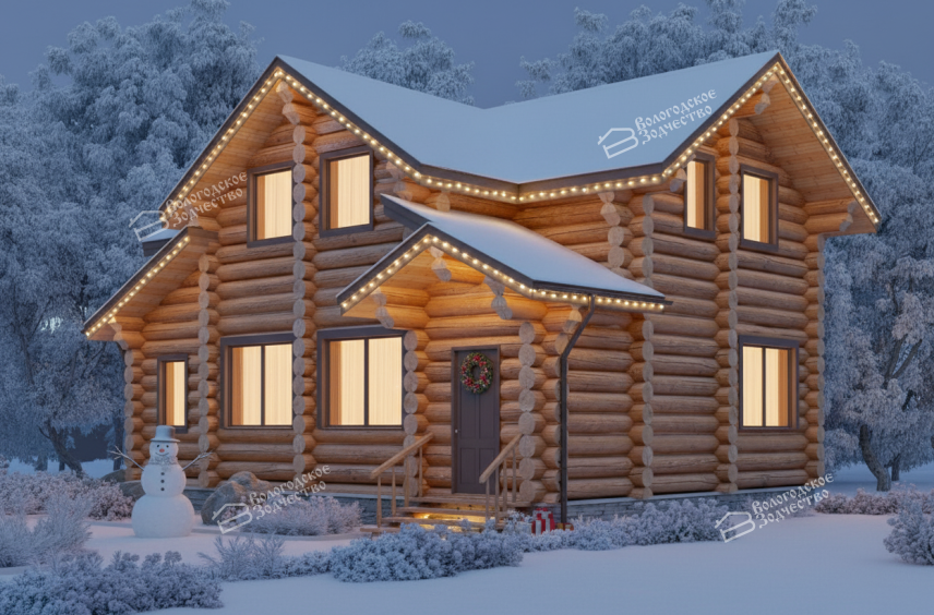 Дом из бревна VZ-128