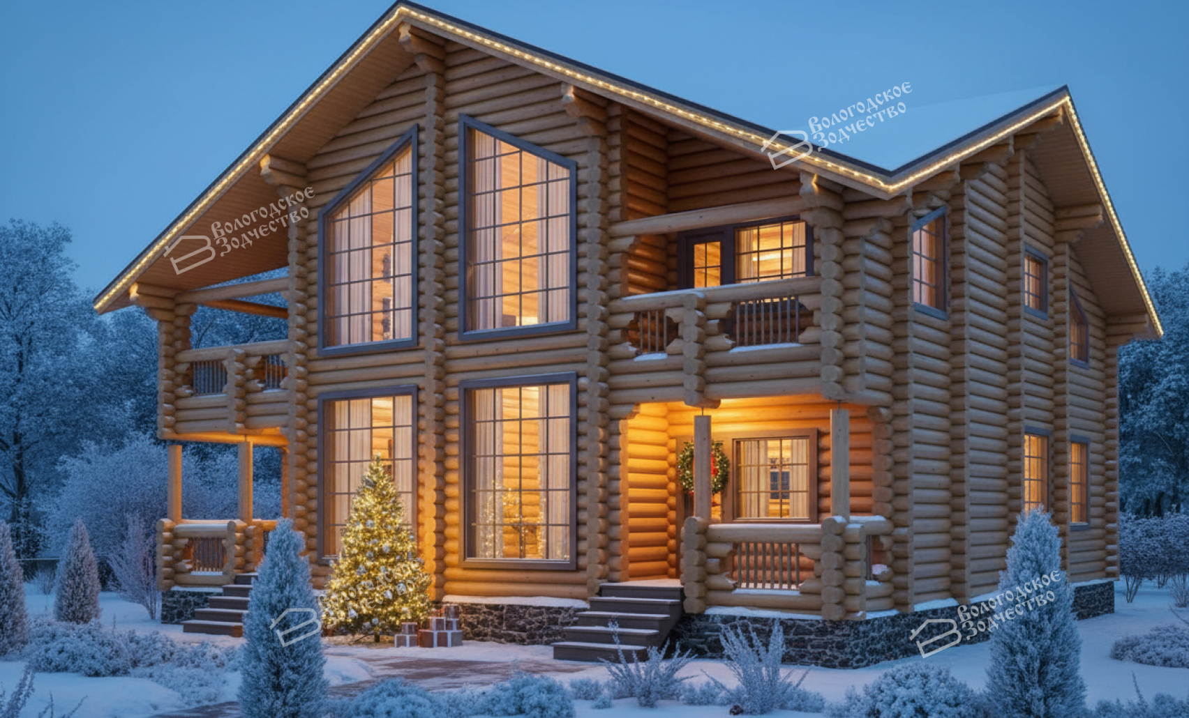 Дом из бревна VZ-129