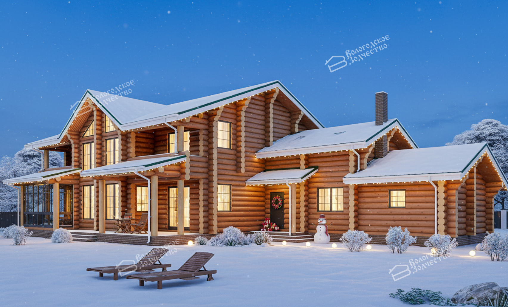 Дом из бревна VZ-132  