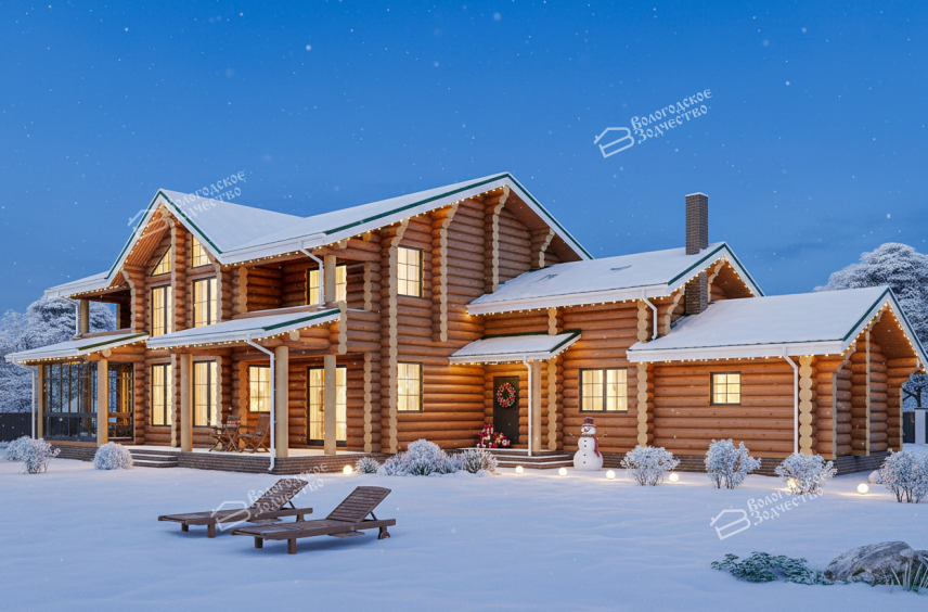 Дом из бревна VZ-132  