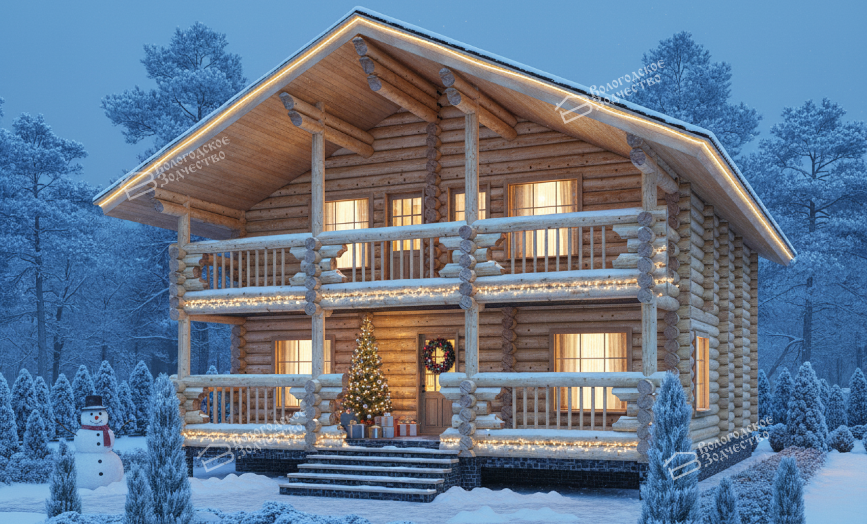 Дом из бревна VZ-134 