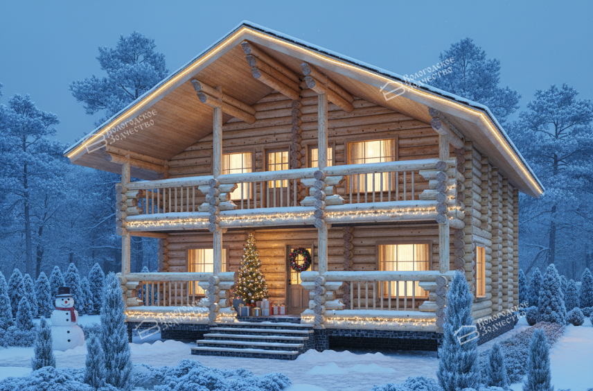 Дом из бревна VZ-134 