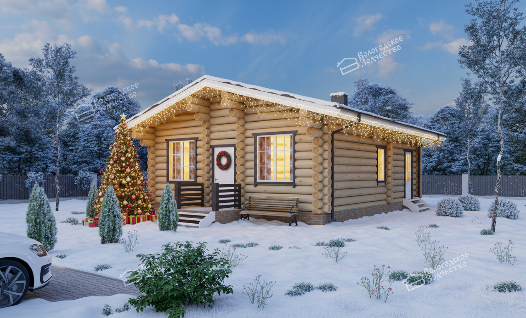 Дом из бревна VZ-135 
