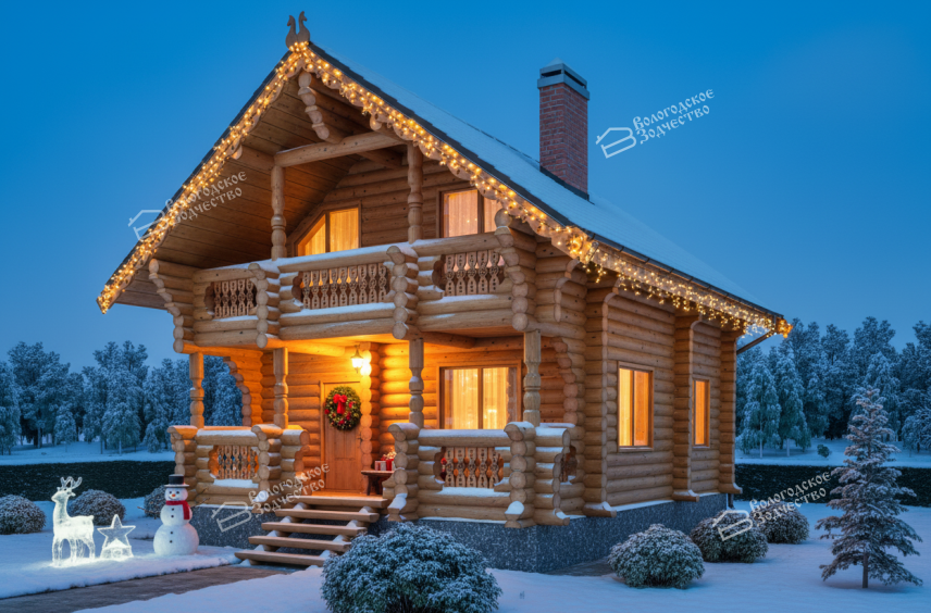Дом из бревна VZ-138