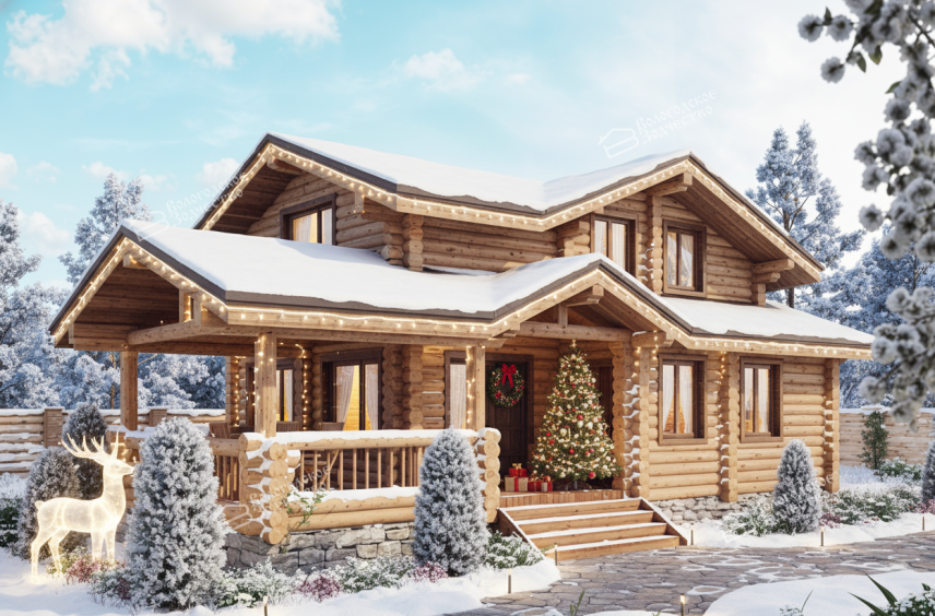 Дом из бревна VZ-144 