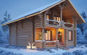 Дом из бревна VZ-154