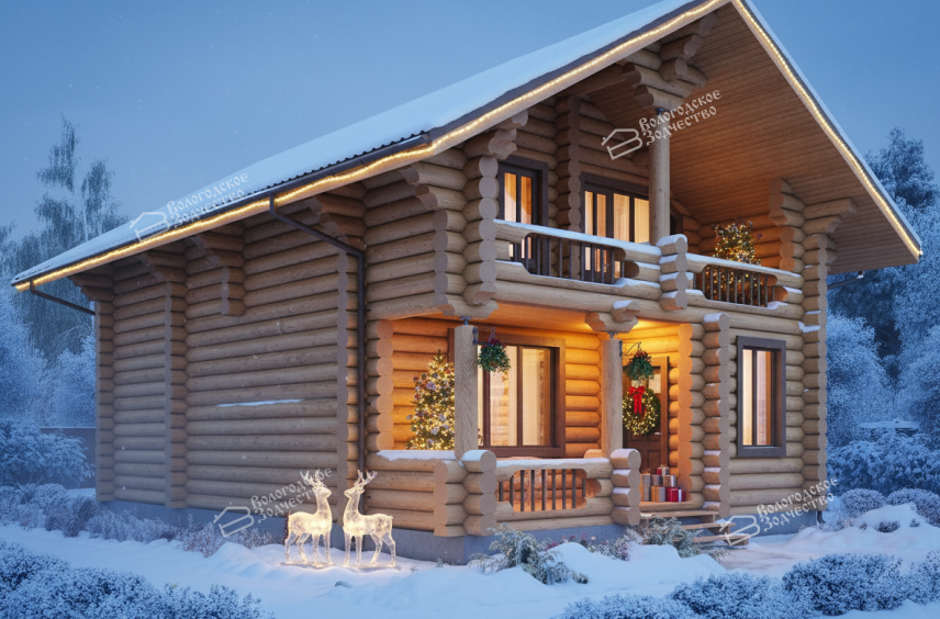 Дом из бревна VZ-154
