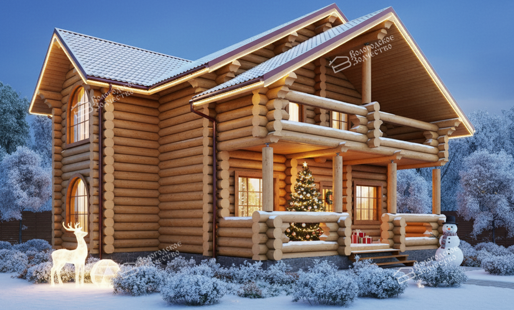 Дом из бревна VZ-155