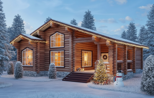 Дом из бревна VZ-156 