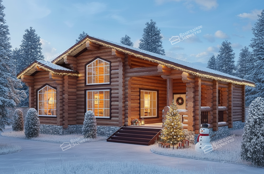 Дом из бревна VZ-156 
