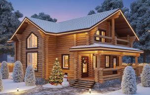 Дом из бревна VZ-157