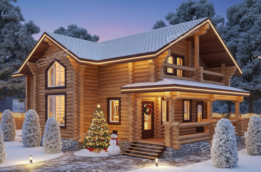 Дом из бревна VZ-157