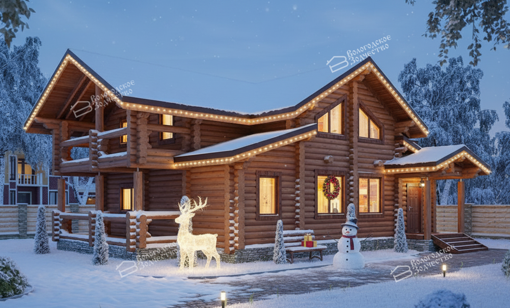 Дом из бревна VZ-158 