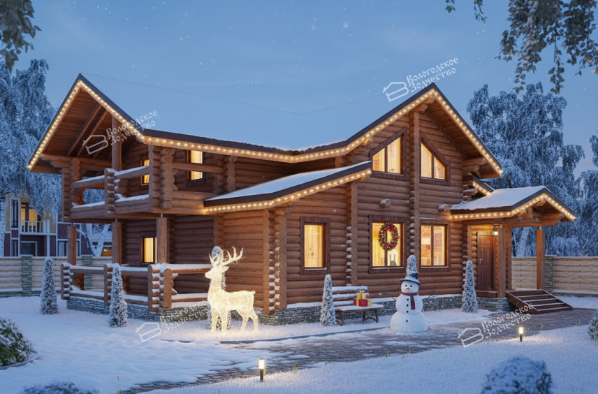 Дом из бревна VZ-158 