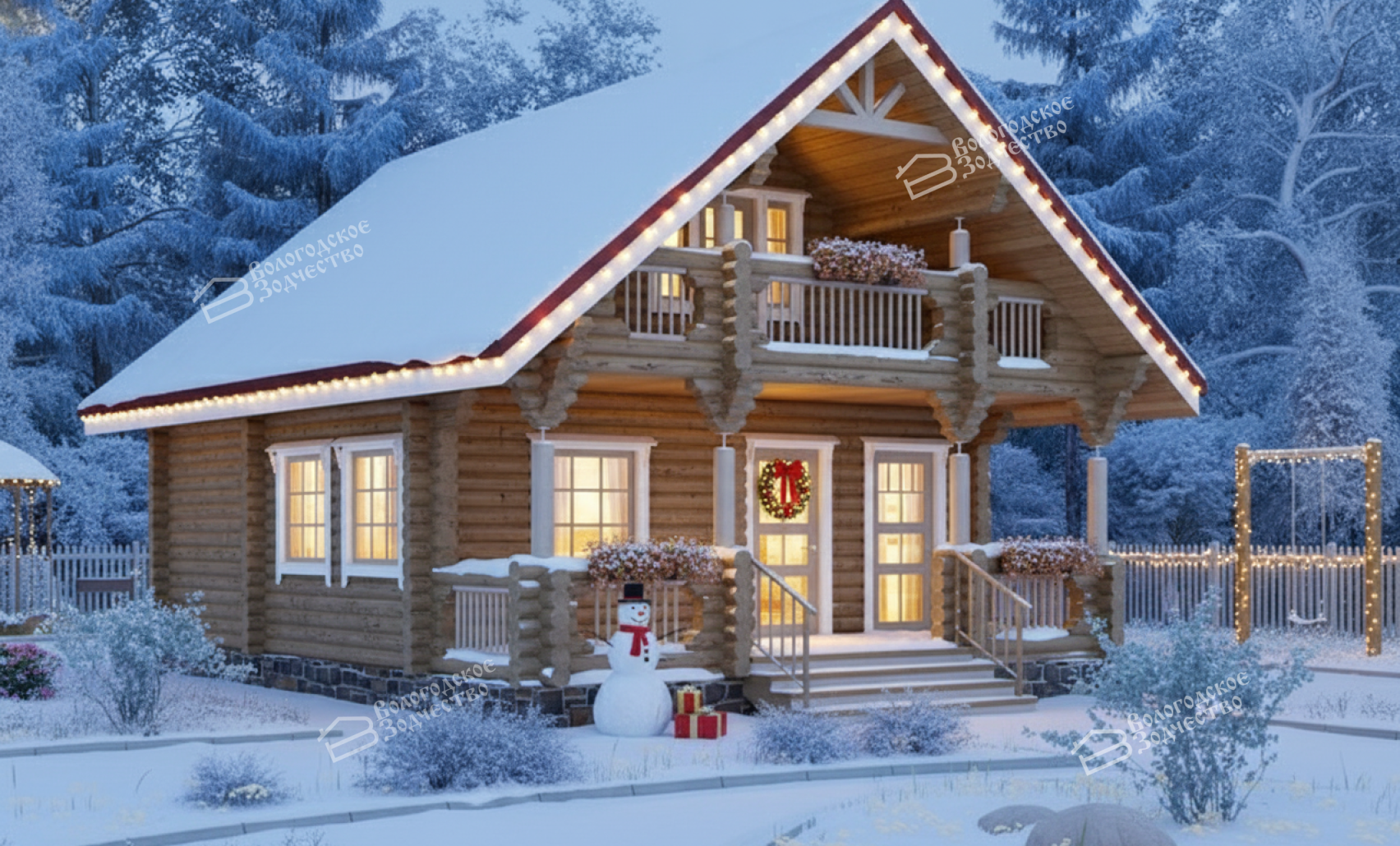 Дом из бревна VZ-160