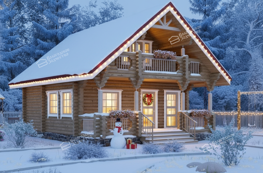 Дом из бревна VZ-160