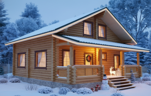 Дом из бревна VZ-162
