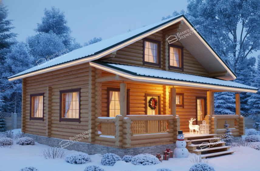 Дом из бревна VZ-162