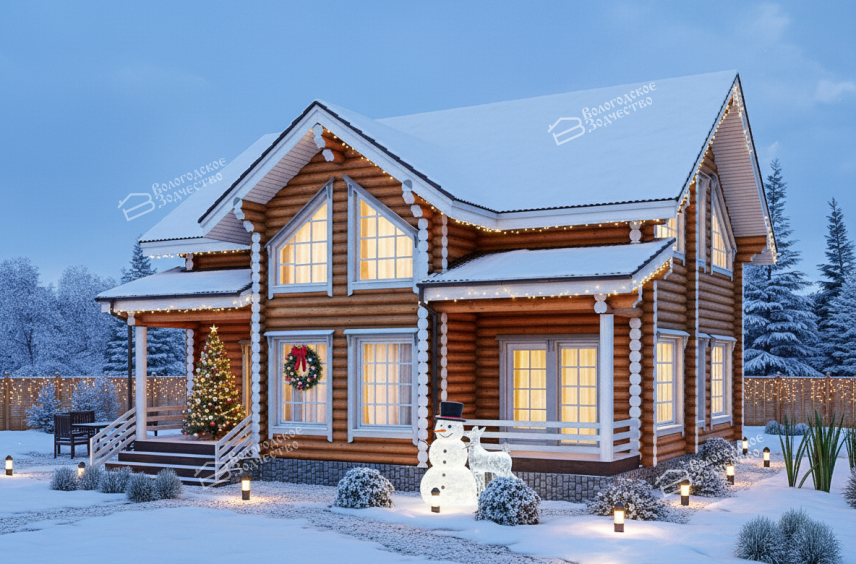 Дом из бревна VZ-167