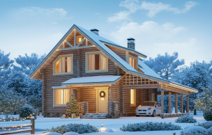 Дом из бревна VZ-168 