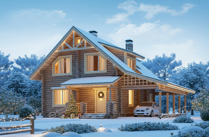 Дом из бревна VZ-168 