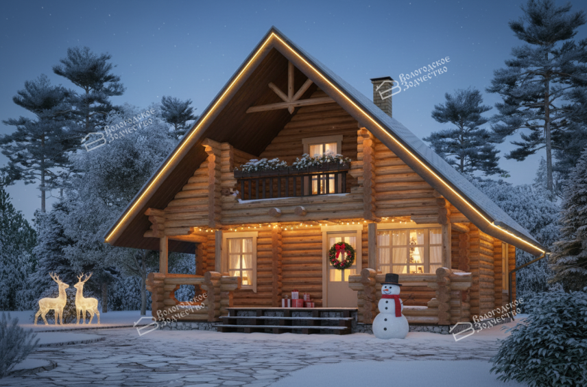 Дом из бревна VZ-169