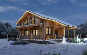 Дом из бревна VZ-172 