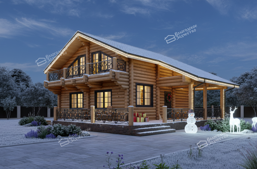 Дом из бревна VZ-172 