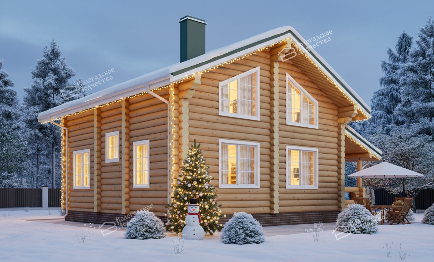 Дом из бревна VZ-175