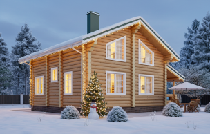 Дом из бревна VZ-175