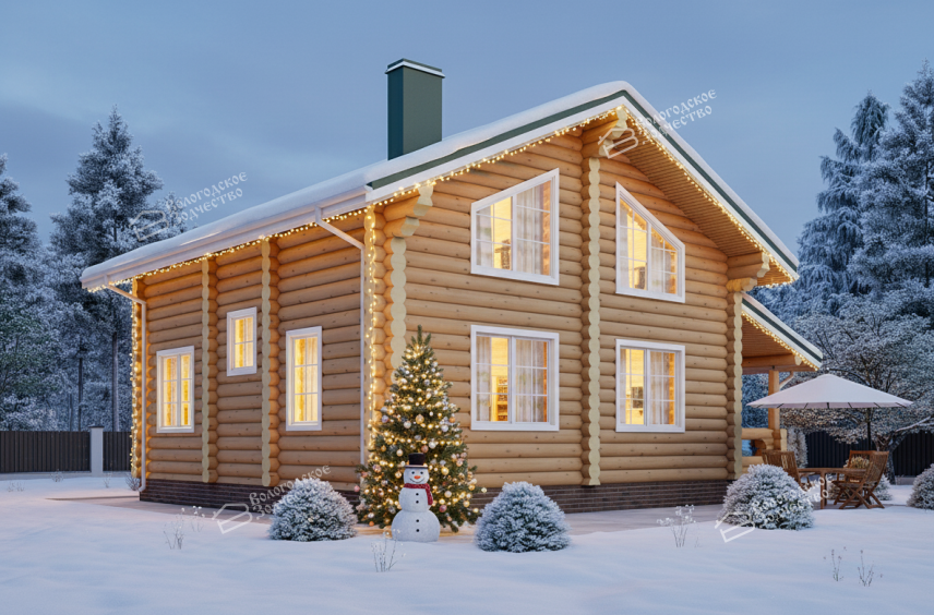 Дом из бревна VZ-175